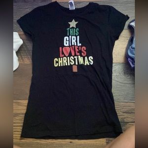 Girls Christmas t shirt